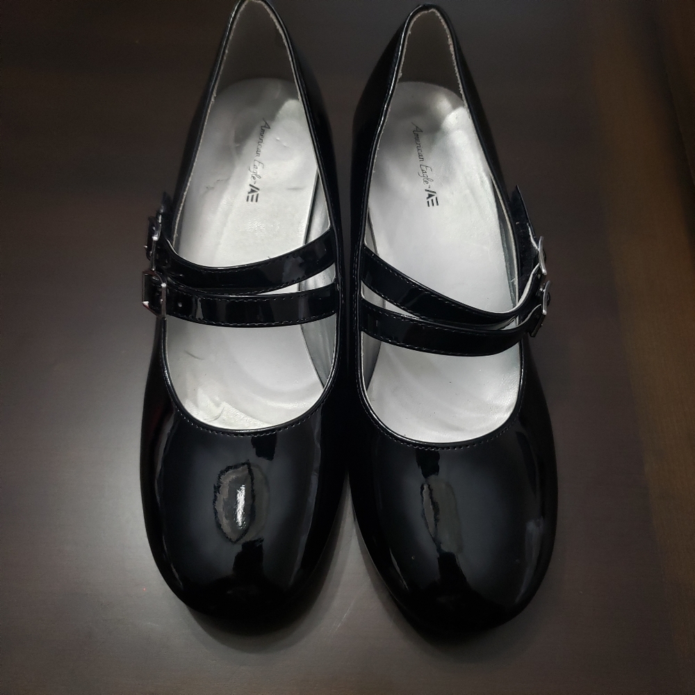 American Eagle Black Kids Dress Shoes